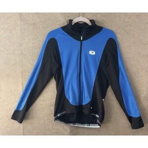 Sugoi Zero‎ Cycling Jersey Men Sz M Blue Black Full Zip Gripper Stretch Pockets